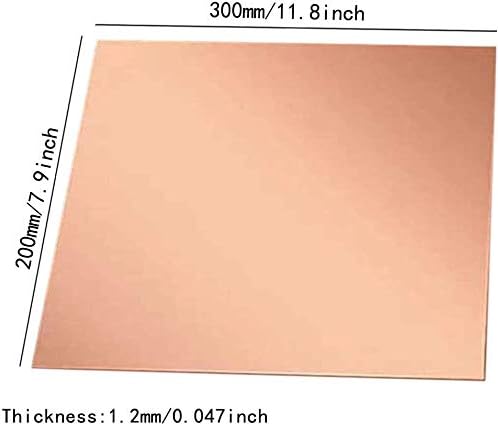 Huilun mesingani lim bakreni list ljubičasta bakrena ploča 3 različite veličine za, obrt, pletenice, popravke,