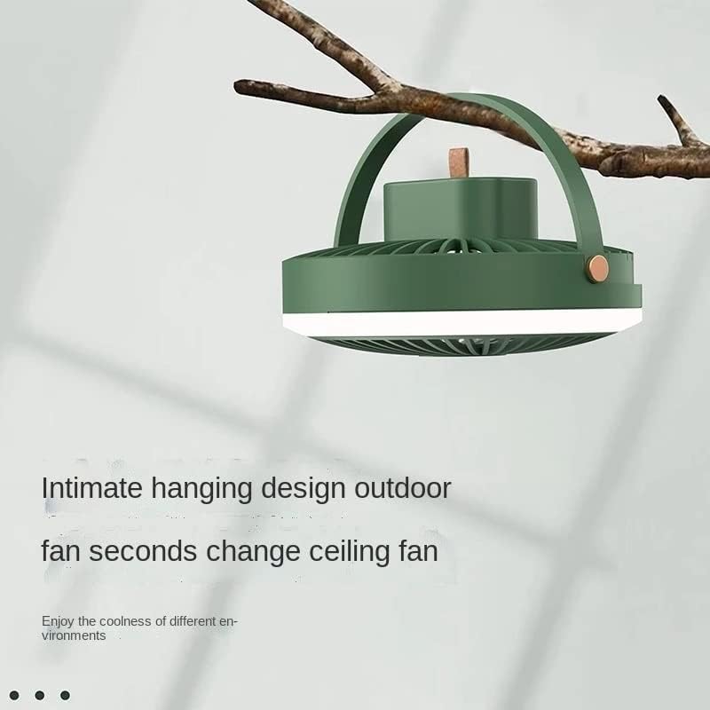 HSJWOSA 2000MAH mini stropni ventilator viseći USB stol sa ventilatorom noćnim laganim ured prijenosni vanjski
