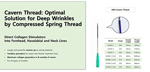 Neogenesis PDO Cavern Thread Lift / Face/Nect/Wrinkle/Volume / Collagen Up/Cavern Spring-Shape /