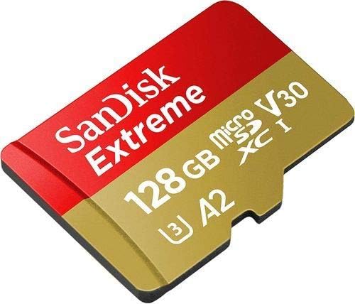 SanDisk Extreme 128GB Micro SDXC kartica za DJI Mavic Mini 2, Mavic Mini, Mavic Air 2 drone C10 4k V30 A2 paket sa 1 Sve osim Stromboli microSD čitača memorijskih kartica