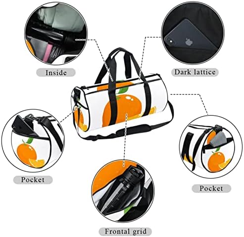 MaMacool Cartoon Oranges torba za nošenje preko ramena platnena putna torba za teretanu Sport Dance Travel Weekender