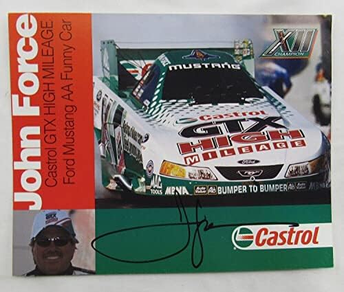 John Force potpisao je auto Autogram 8x10 fotografija XLVIII - AUTOGREME Extreme Sports Photos