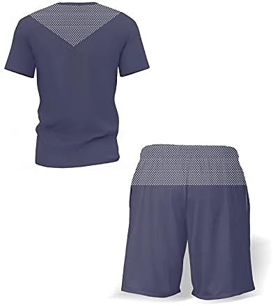 Xjjzs Novo muške majice kratke hlače, ljetno prozračno povremeni operacijski set modni muški sportski