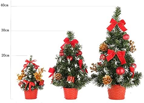 Božićne ukrase, božićno drvce, sa visećim ukrasima, mini božićno drvce Malo umjetno stablo, za kućnu
