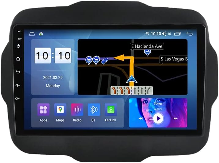 Biorunn Android 11 Auto radio stereo za Jeep Renegade 2015 2017 2018 2019 2020, 9 inčna
