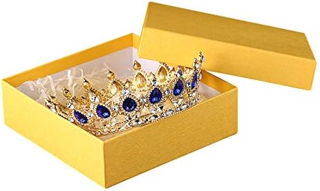 MRH&Crown Crystal Crown Cake visina Topper Gold Vintage paun Rhinestone kruna jako kamenje neće pasti