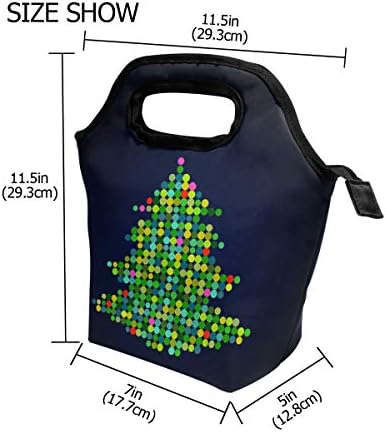 Vipsk Božić šarena boca Dot Tree torba za ručak tote torba vodootporna tote Cooler topla torbica za