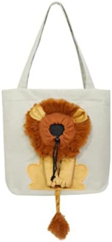 YaptheS Platnena torba za kućne ljubimce, slatka torba za Rame u obliku lava Prijenosna torba