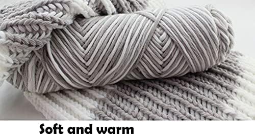 yoo Yarn Chunky Yarn Heklana pređa 100g Gotton pređa za pletenje 2 ili 4 ili 8 ili 10 rolni raznobojne vune protiv pilinga i mješavine pletenja pređe za ručno pletenje pređe za pletenje pređe za kukičanje pređe
