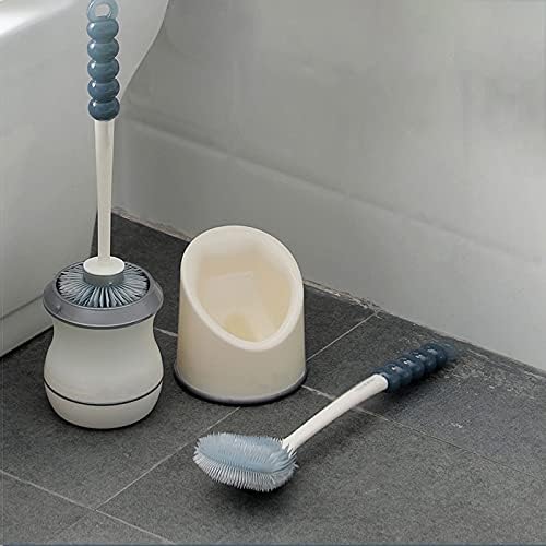 Novoce toaletna četka WC četka i držač silikonskih čekinja toaletno čišćenje sa neklizajućim dugim ručicama