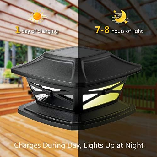 DaVinci Lighting FlexFit solarna svjetla za vanjsku poštu - uključuje baze za 4x4 5x5 6x6 drvene postove