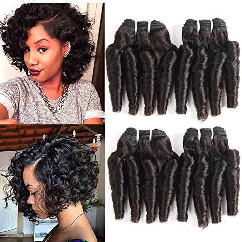 Molefi Brazilski Funmi hair Loose Wave 4 snopovi Spiral Curl Hair snopovi kratkih kovrčavih tkanja 9A neobrađene