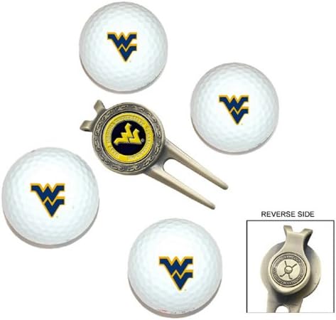 Team Golf NCAA West Virginia planinari regulacija veličine golf loptice & Divot alat sa uklonjivim dvostrani