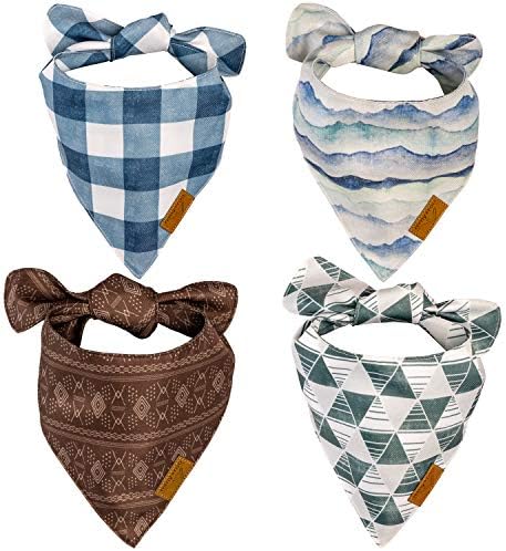 Remy + roo pas bandanas - 4 pakovanje | Ryan Set | Premium izdržljiva tkanina | Jedinstveni oblik