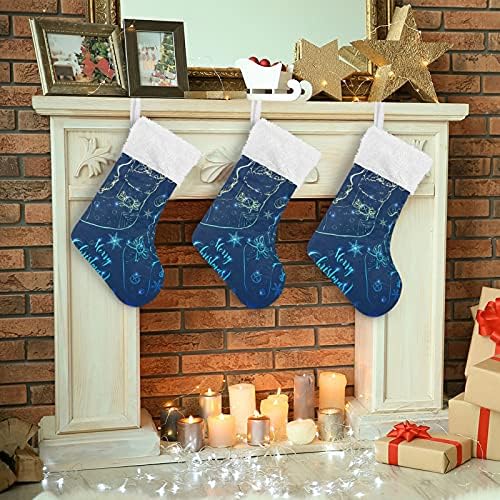 Božićne čarape Božićne čarape Velike Xmas Čarape za kamin Božićno stablo Dnevni boravak Viseći čarape
