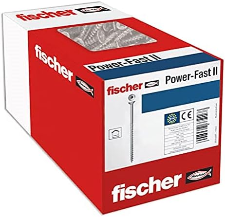 fischer 200 x vijci za iverice Power-Fast II 5.0 x 80 upuštena glava sa unutrašnjom zvijezdom TX djelomičnim