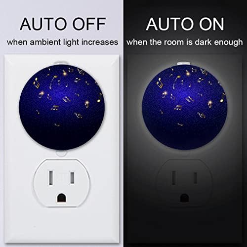 2 paket Plug-in Nightlight LED noćno svjetlo sa senzorom sumraka do zore za dječiju sobu,
