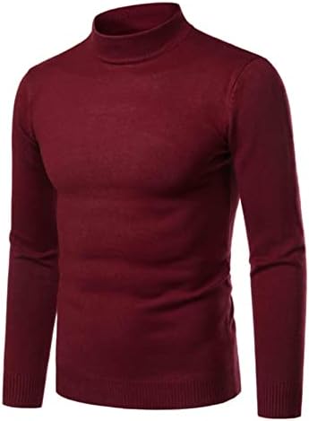 TSSOE MENS casual dugih rukava Čvrsta termalna toplotna pletena pulover košulje Zimske potkoljenice Base Top