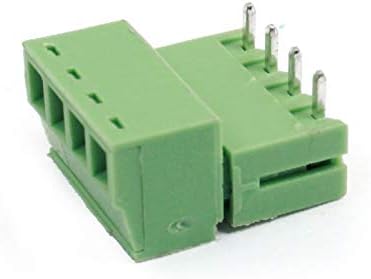 Novi LON0167 2kom 3.5 mm Pitch 4 igle AC 300V 8a Terminal blokovi konektori zeleni (2kom 3,5 mm Pitch 4
