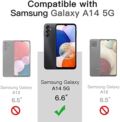 Miimall kompatibilan Samsung Galaxy A14 novčanik, Premium PU kožna Galaxy A14 5G torbica za novčanik