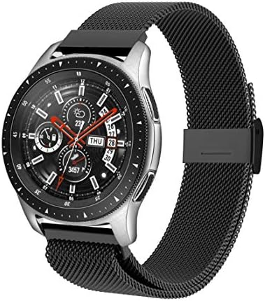 22 mm magnetska mreža od nehrđajućeg čelika kompatibilna za Samsung Galaxy Watch 46mm / Gear S3 Classic / Frontier / Huawei Watch 2classic / GT / GT 2 / Brzo oslobađanje zamjene Sportske remene