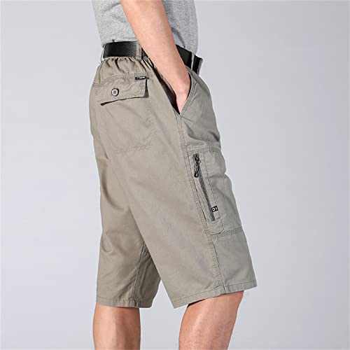 Muški vanjski džep sa patentnim zatvaračem teretni šorc elastični struk taktički šorc za planinarenje više džepova 3/4 duge kratke hlače
