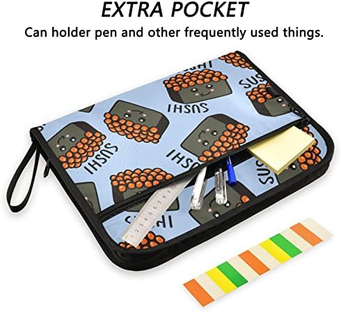 Slatka hrana Sushi harmonika File Folder širi Organizator datoteka sa 13 odvojenih džepova naljepnice A4 veličina