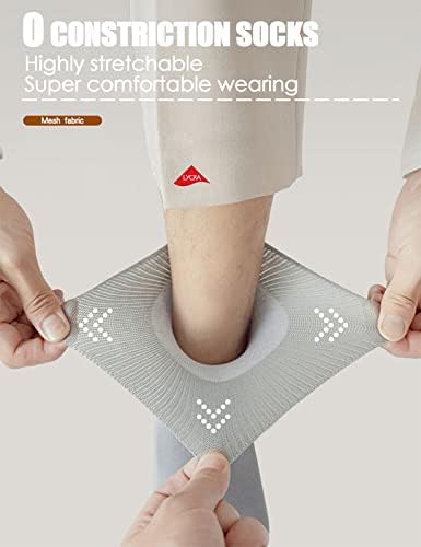 Driono Unisex Loot Fit Nevezirajuće čarape 5 Pakovanje u boji, visoko rastezljivo 0 suženja super tanka