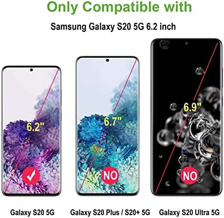 [2 Pakovanje] Fgflower zaštitnik ekrana za Samsung Galaxy S20 5G 6,2 inča, puna pokrivenost UV