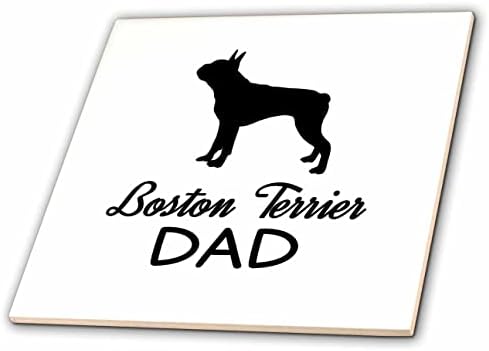 3drose Janna Salak Designs Dogs - Bostonski terijer Dad-Tiles