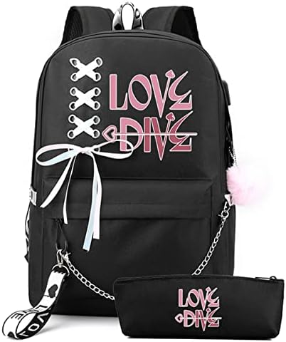 Ezerki 15.6-inčni ruksak za prijenosnog računala za žene, casual ruksak College torba sa USB punjenjem