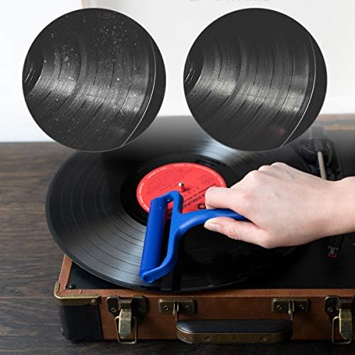 Kwmobile Vinil Record Cleaner valjka - 6,3 x 4,3 Anti-Static LP valjak za čišćenje LP-a - Ultimate