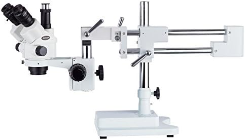Amscope 3,5x-180x Simul-focal stereo zumirani mikroskop na nosaču nosača sa LED svjetlom i 10MP kamerom