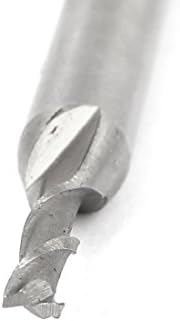Aexit 3mm rezni kraj mlinovi Dia 2 spiralne žljebove alat za rezač ravne drške HSS-AL krajnji kvadratni