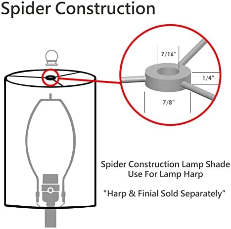 Aspen Creative 31008B tranzicijski hardbak oblika bubnja Spider građevinsko svjetlo hlad u crno-bijelom geometrijskom
