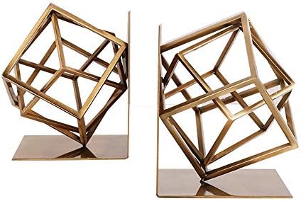 Teerwere Bookend 1 par Art Desktop Bookends jedinstveni geometrijski dizajn dekorativni metalni