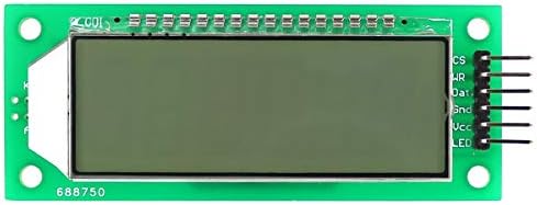 Taidactive 2kom HT1621 Segment LCD ekran 6 cifra 7 Segment LCD modul 2.4 inčni bijelo zeleno