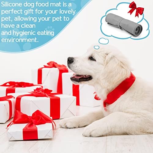 Odriw podloga za hranu za pse, Vanjska prenosiva prostirka za pseće posude, silikonska podloga