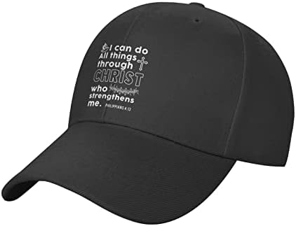 GHBC Mogu sve stvari učiniti kroz Krista koji me jačaju odrasli za bejzbol kapu žene snapback šešir podesivi čovečni oca šešir
