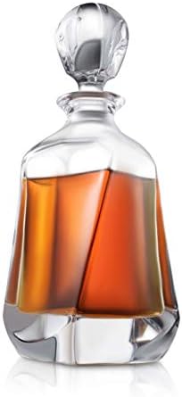 Aurora dekanter za viski-25 Oz kristalni moderni dekanter – mali dekanter za piće sa čepom-dekanter