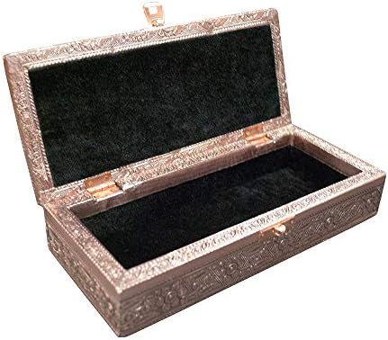 Vintage kutija za nakit / 9 stilova / Bronzana ili srebrna metalik metalna ploča sa cvetnim akcentom