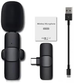 KKJ Bežični mikrofon za iPhone iPad, lavalier Mikrofon za snimanje Video zapisa, TikTok Facebook Live