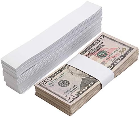 NATURALABEL 300 bijele Kraft valutne trake samoljepljive novčane trake za račune