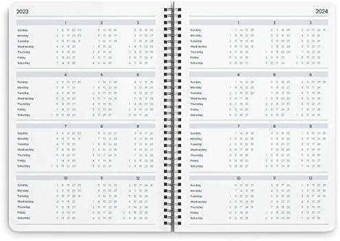 Mjesečni planer 2023 Spiralni kalendar dnevni red Rezervirajte lični organizator za radnu kancelariju