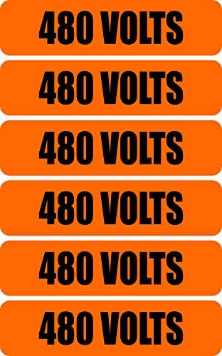 480 Volts napon Volt auit markeri | Naljepnice | Naljepnice | ELEKTRIČNE ELEKTRIČNE 6X POOŠLJENOM VINYL-u
