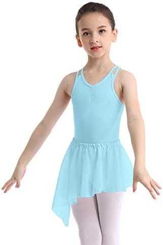 Feeshow Girls Osnovna gimnastika baletske ples rezervoar Letard haljina sa priloženom Tutu suknjom