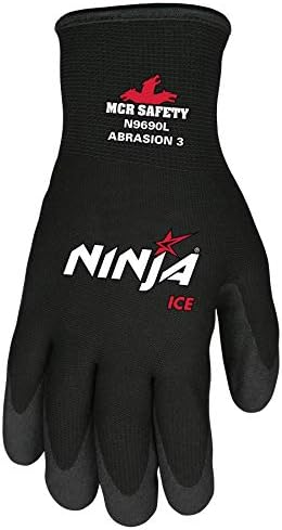 Memphis rukavica N9690M Ninja Ice 15 Gauge Crna najlonska rukavica za hladno vrijeme, akrilna