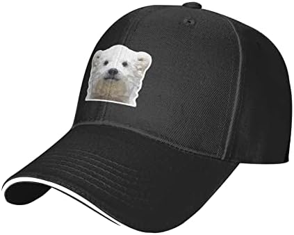 RUAPIA-nisko-Polarni-medvjed-kamiondžija-šešir, bejzbol kapa Tata kape za muškarce žene crna