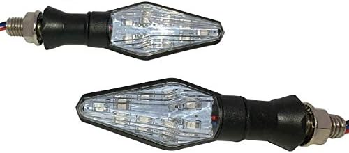 MotorToGo Crna sekvencijalna lampa Žmigavci svjetla LED Žmigavci indikatori kompatibilni za 1996
