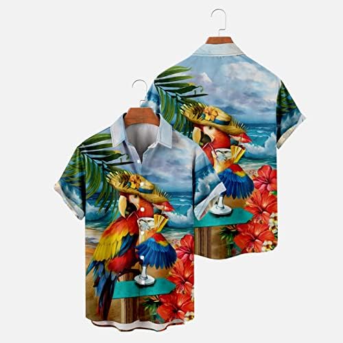 XXBR 2023 3D Ispis slikanje cvjetne havajske majice Muškarci Žene Okrenite ovratniku Vintage Street Muške